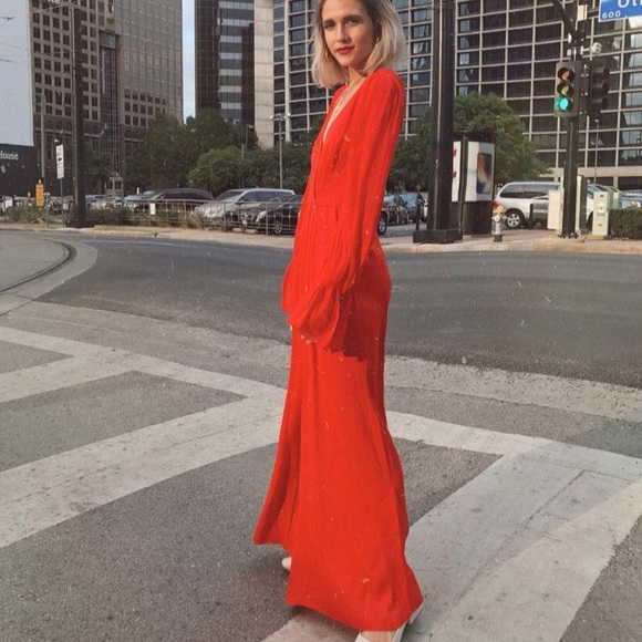 long sleeve flowy jumpsuit